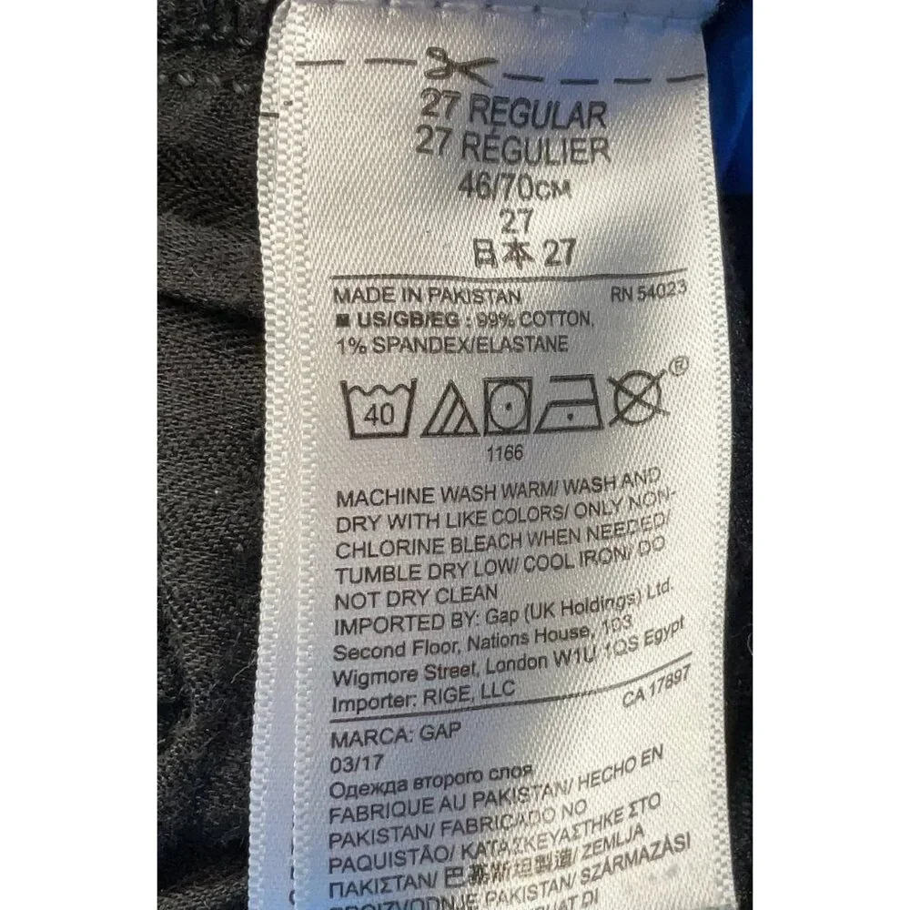 Gap Womens Mid Rise Best Girlfriend Jeans Denim Size 27 - Picture 8 of 10